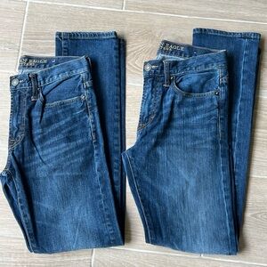 2 pairs American Eagle men’s/boys slim jeans 28/30